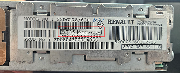 Radio extraiga obtener pre-código.